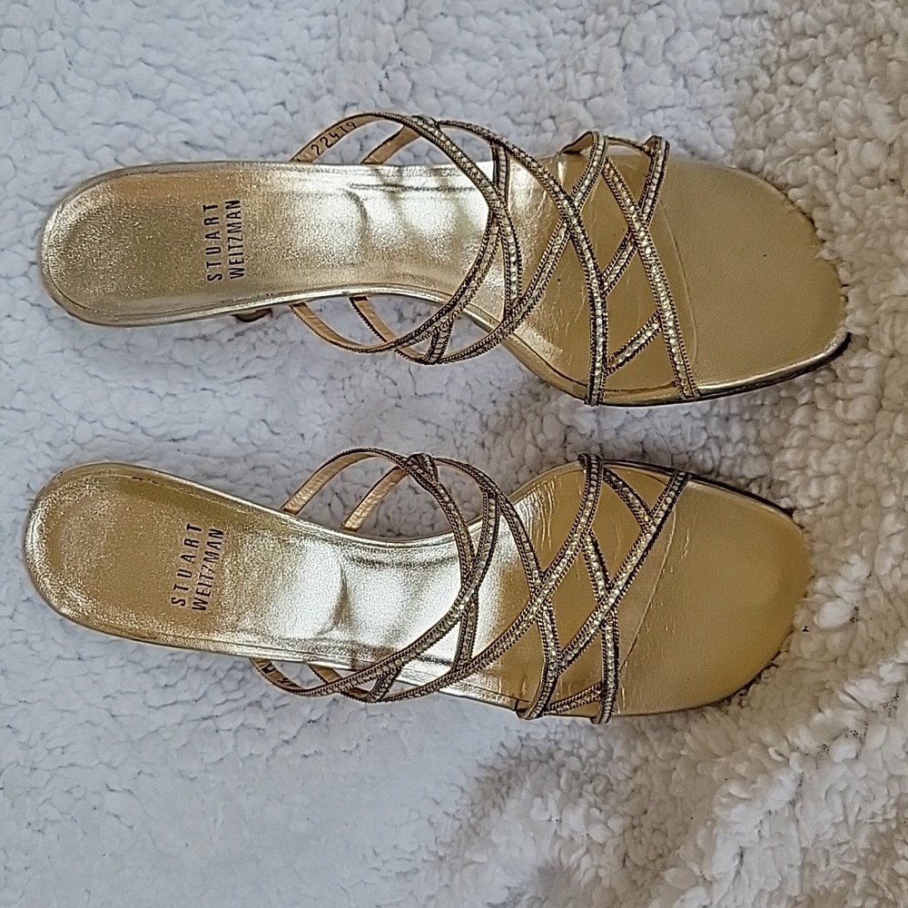 Stuart Weitzman Icelady heeled sandals size 6.5M